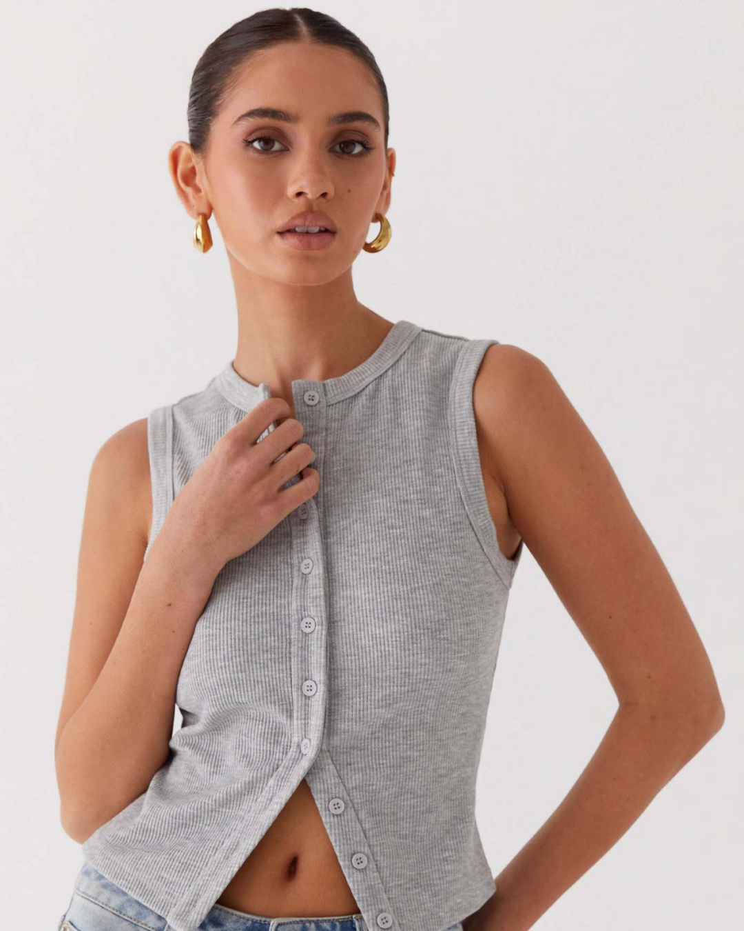 QUINN TOP - CHIC CLASSIC BUTTONED TOP