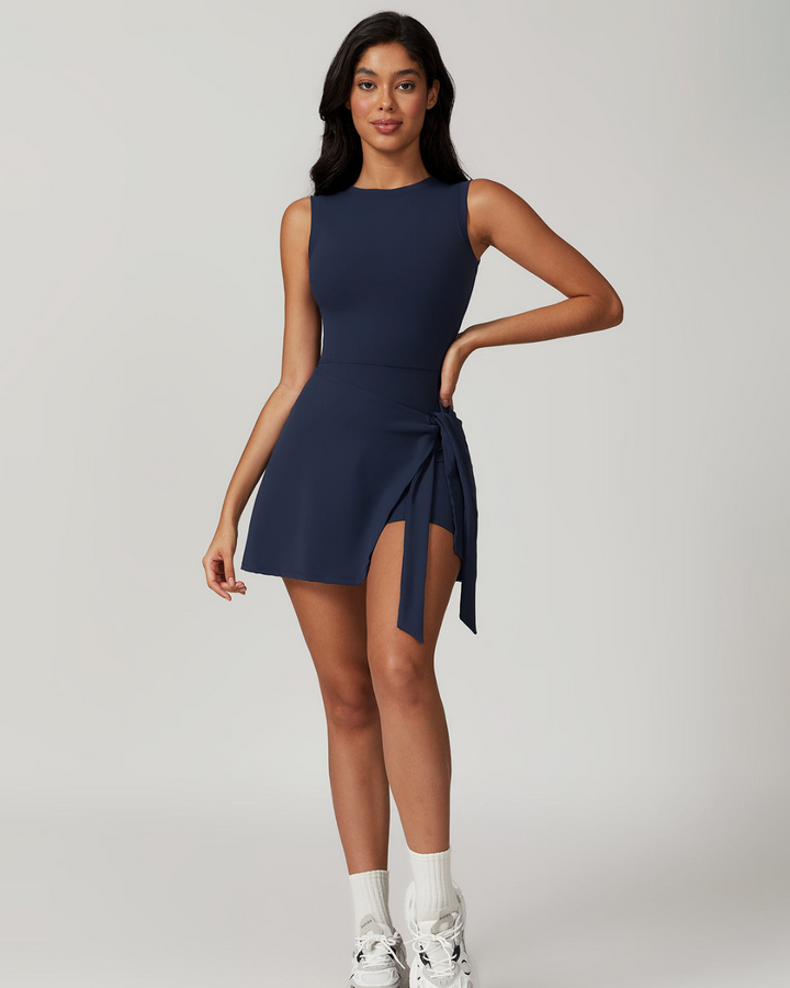 NADIA DRESS - DYNAMIC KNOTTED ACTIVE DRESS