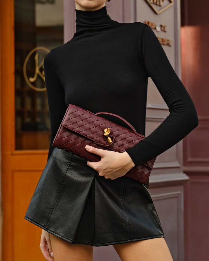 MISSY BAG - LUXE WOVEN CLUTCH BAG