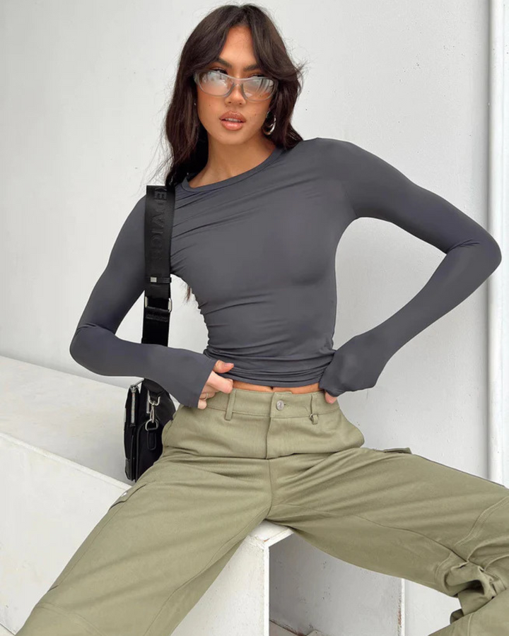 CHARLOTTE TOP - EFFORTLESS CHIC LONGSLEEVE TOP