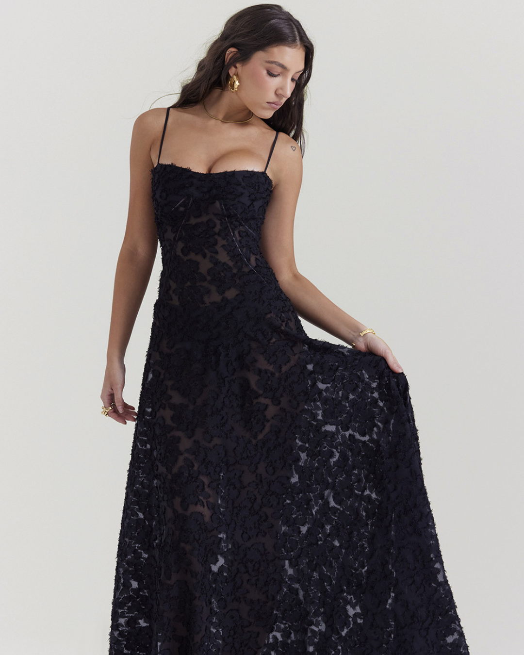 AUDREY DRESS - CLASSY FLORAL LACE DRESS