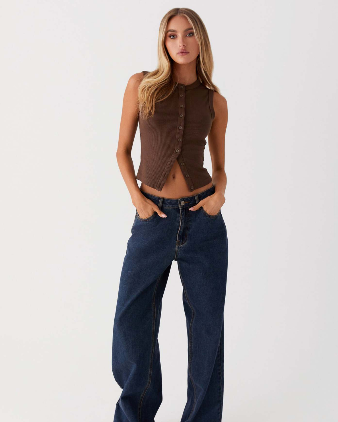 QUINN TOP - CHIC CLASSIC BUTTONED TOP