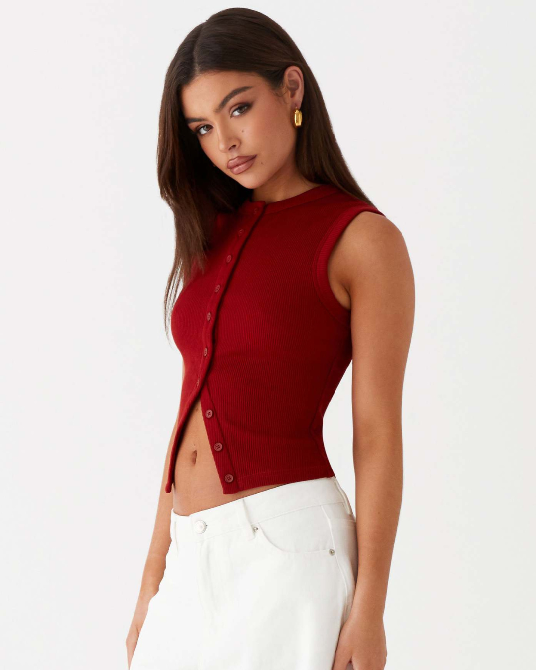 QUINN TOP - CHIC CLASSIC BUTTONED TOP