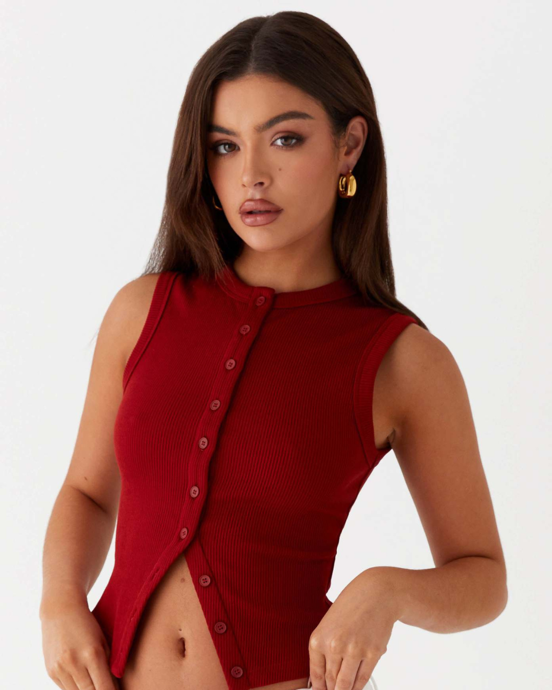 QUINN TOP - CHIC CLASSIC BUTTONED TOP